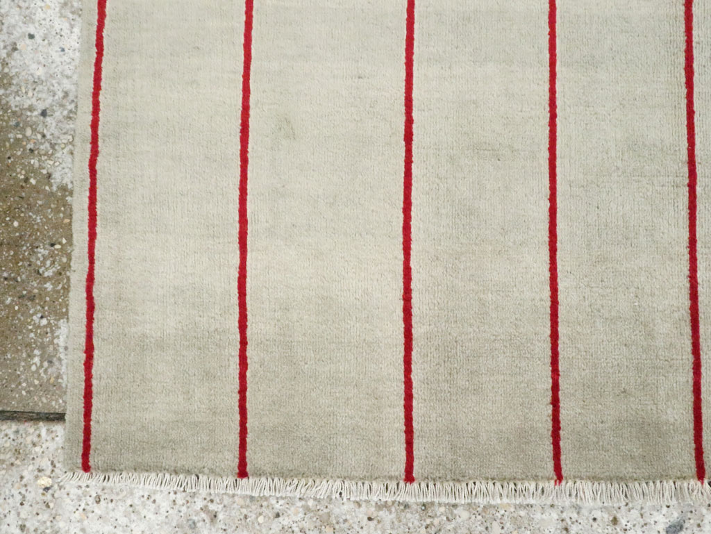 Vintage Persian Deco Tabriz Rug, No.29108 - Staging