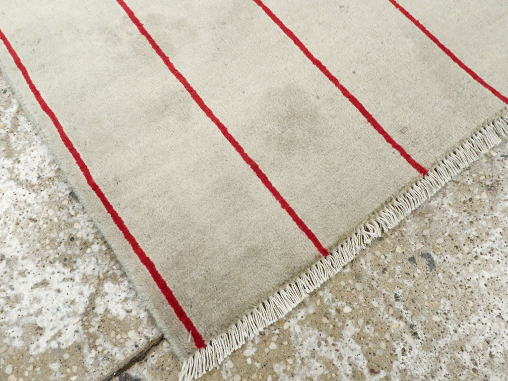 Vintage Persian Deco Tabriz Rug, No.29108 - Staging