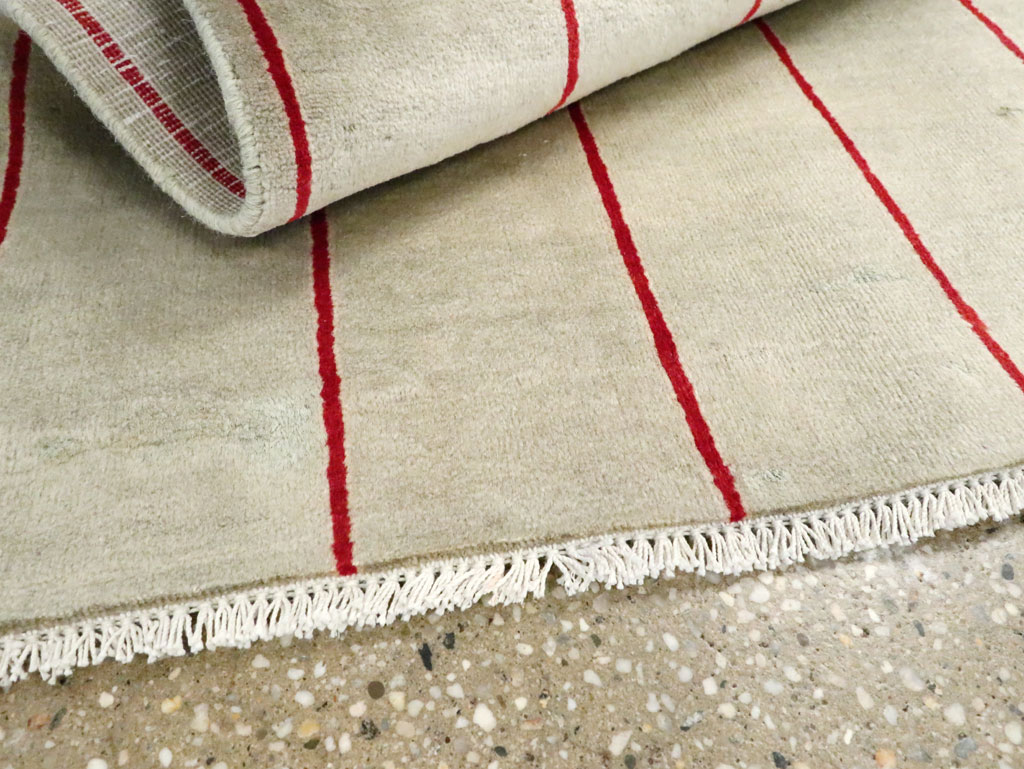 Vintage Persian Deco Tabriz Rug, No.29108 - Staging