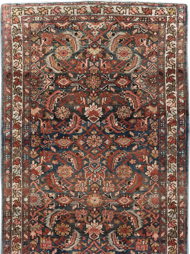Antique Persian Malayer Long Runner, No.29109 - Staging