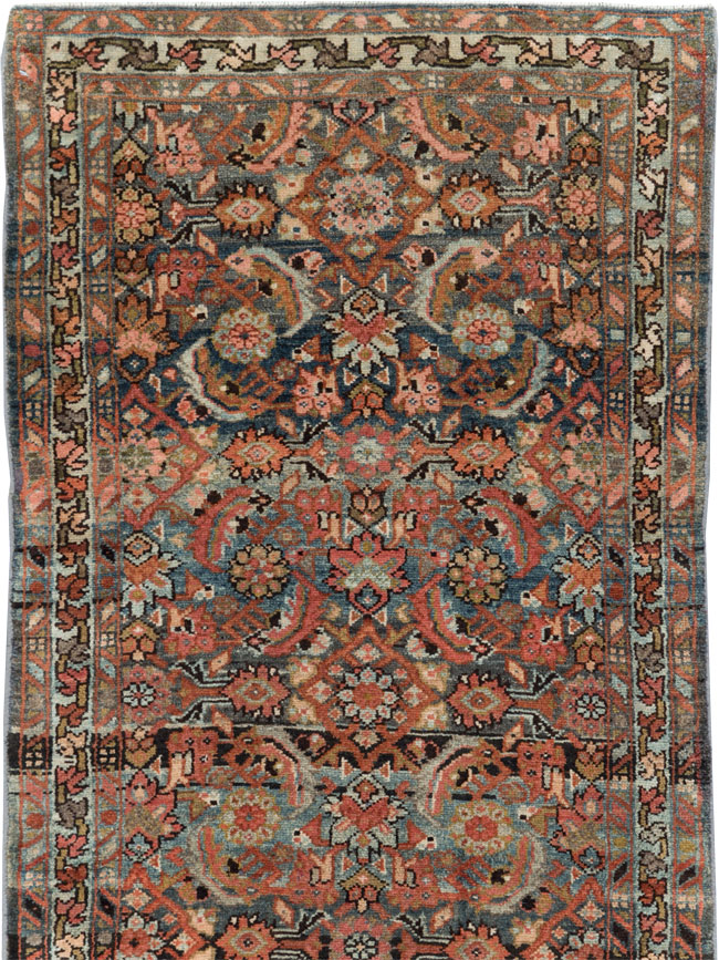 Antique Persian Malayer Long Runner, No.29109 - Staging