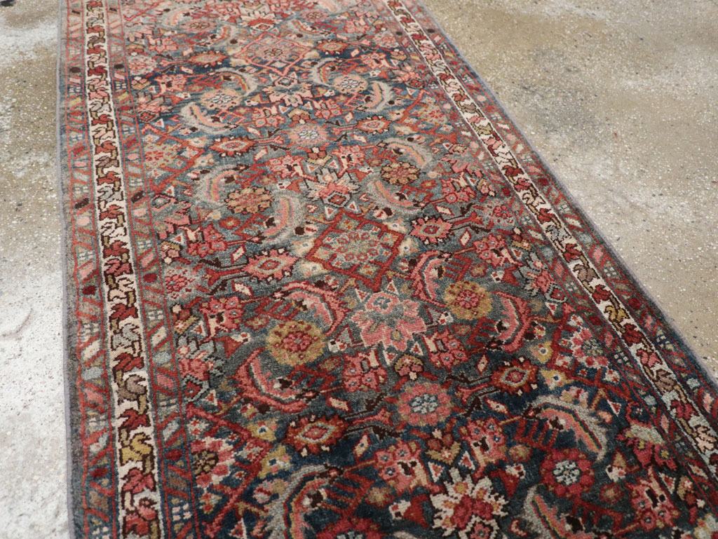 Antique Persian Malayer Long Runner, No.29109 - Staging