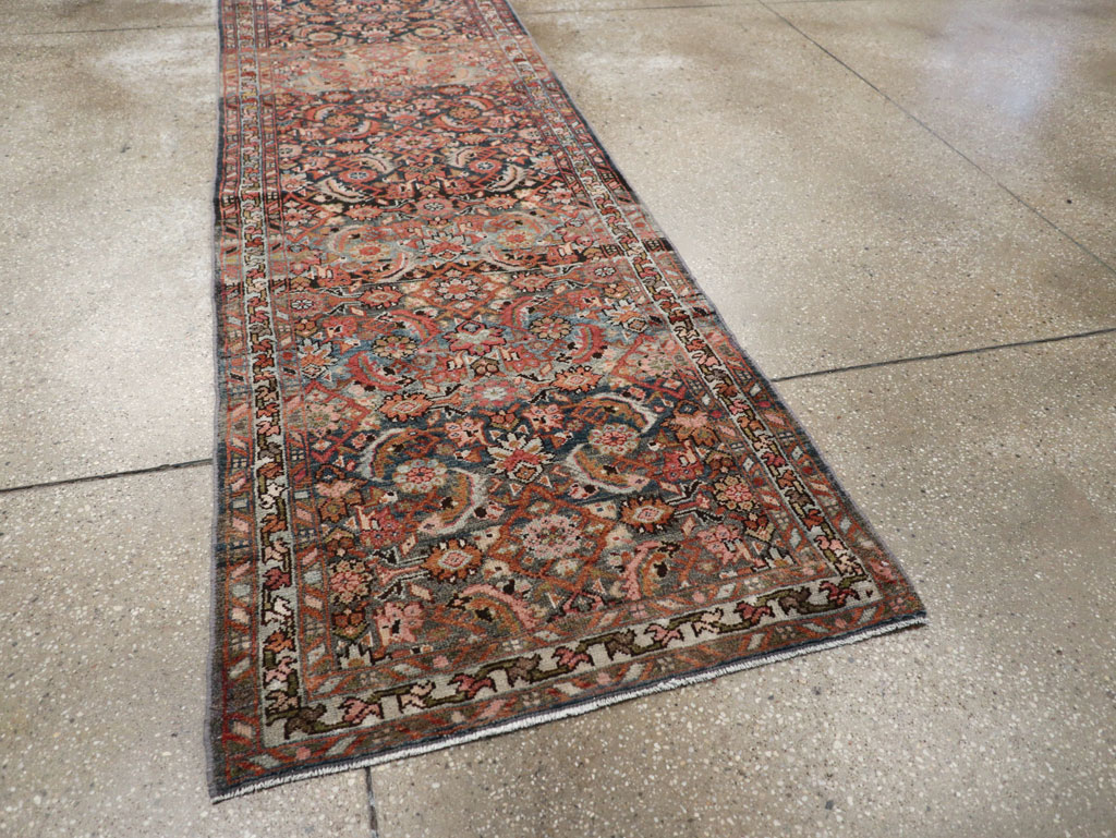 Antique Persian Malayer Long Runner, No.29109 - Staging