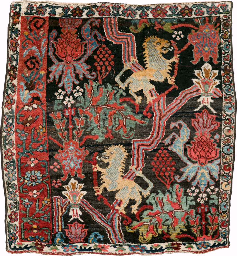 Antique Persian Bidjar Wagireh Rug, No.29112 - Staging