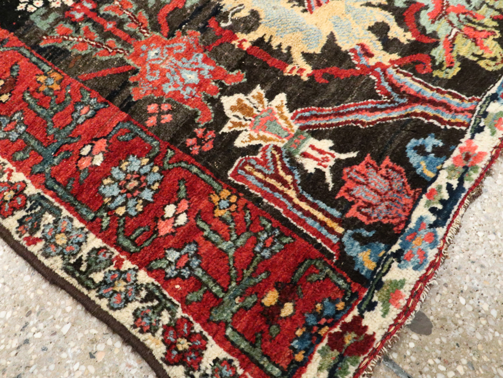 Antique Persian Bidjar Wagireh Rug, No.29112 - Staging