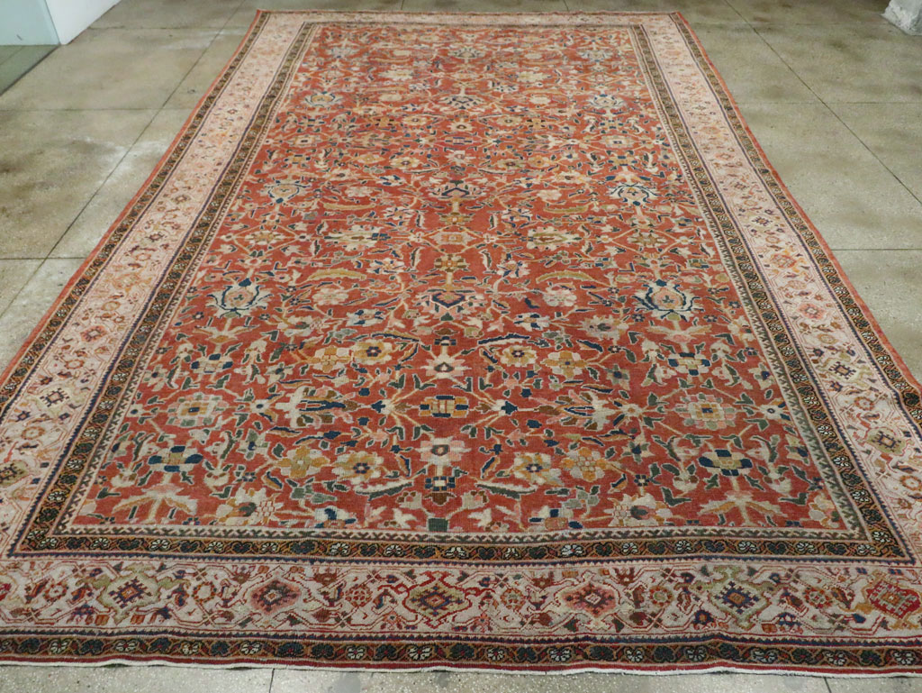 Antique Persian Mahal Carpet, No.29127 - Staging