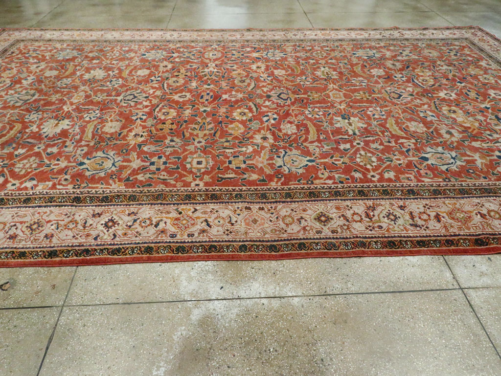 Antique Persian Mahal Carpet, No.29127 - Staging