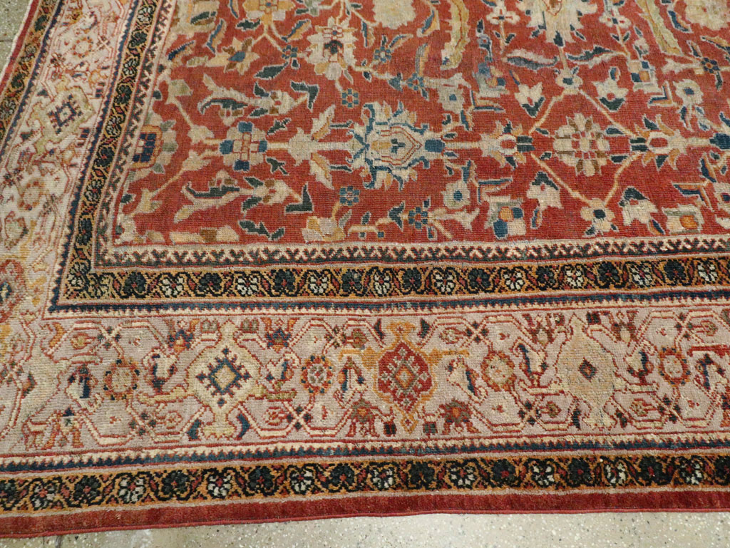Antique Persian Mahal Carpet, No.29127 - Staging