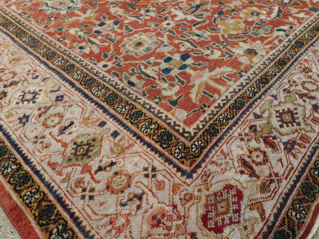 Antique Persian Mahal Carpet, No.29127 - Staging