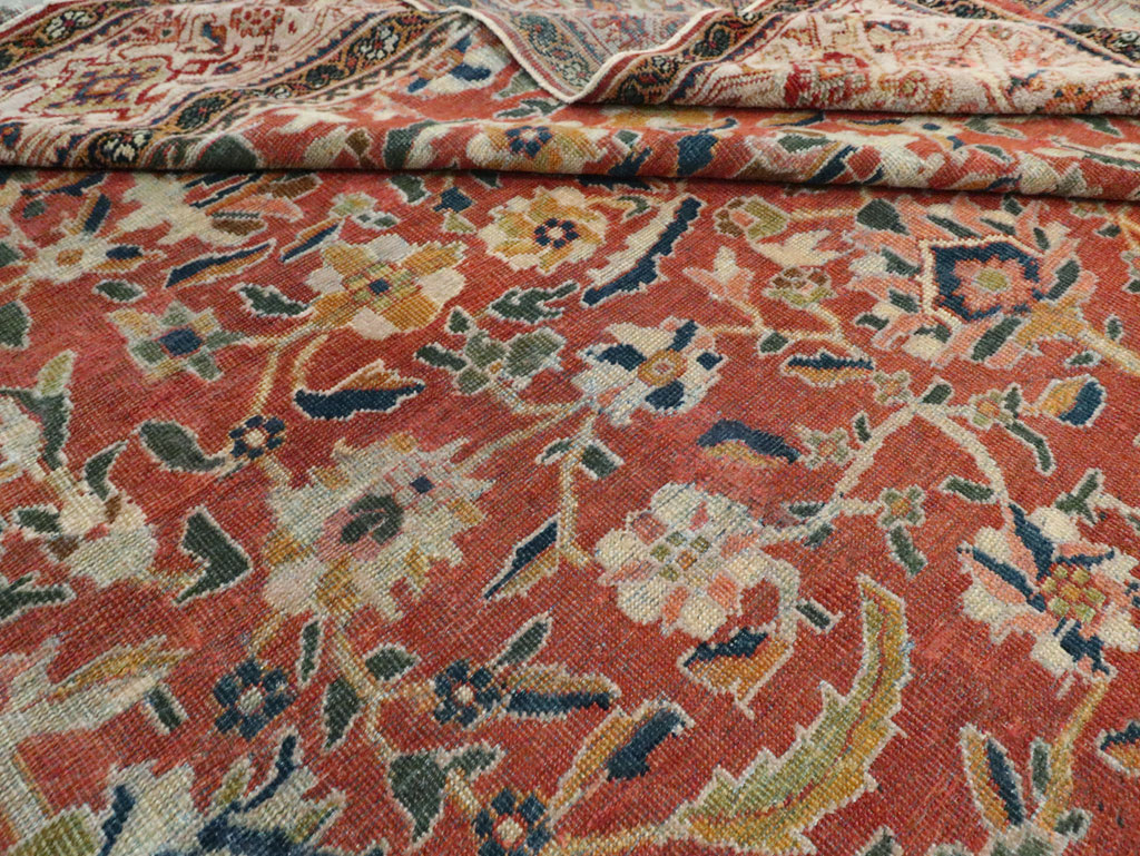 Antique Persian Mahal Carpet, No.29127 - Staging