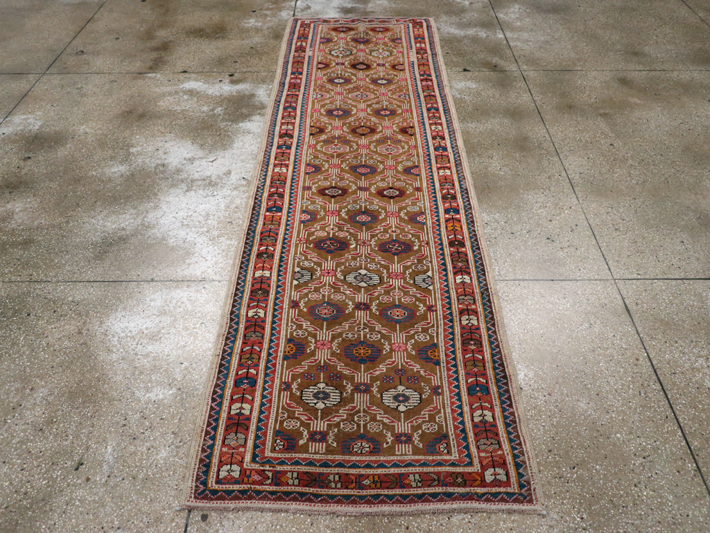 Antique Kurdish Runner, No.29129 - Staging