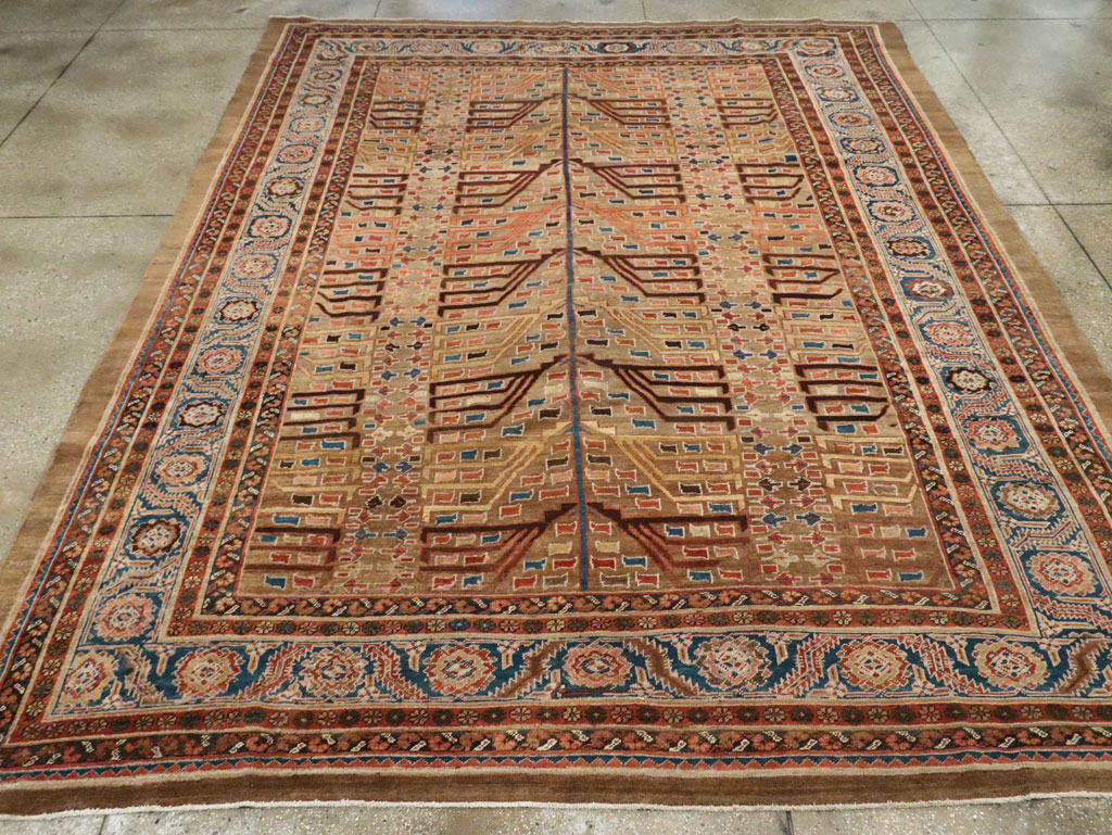 Antique Persian Bakshaish Carpet, No.29131 - Staging