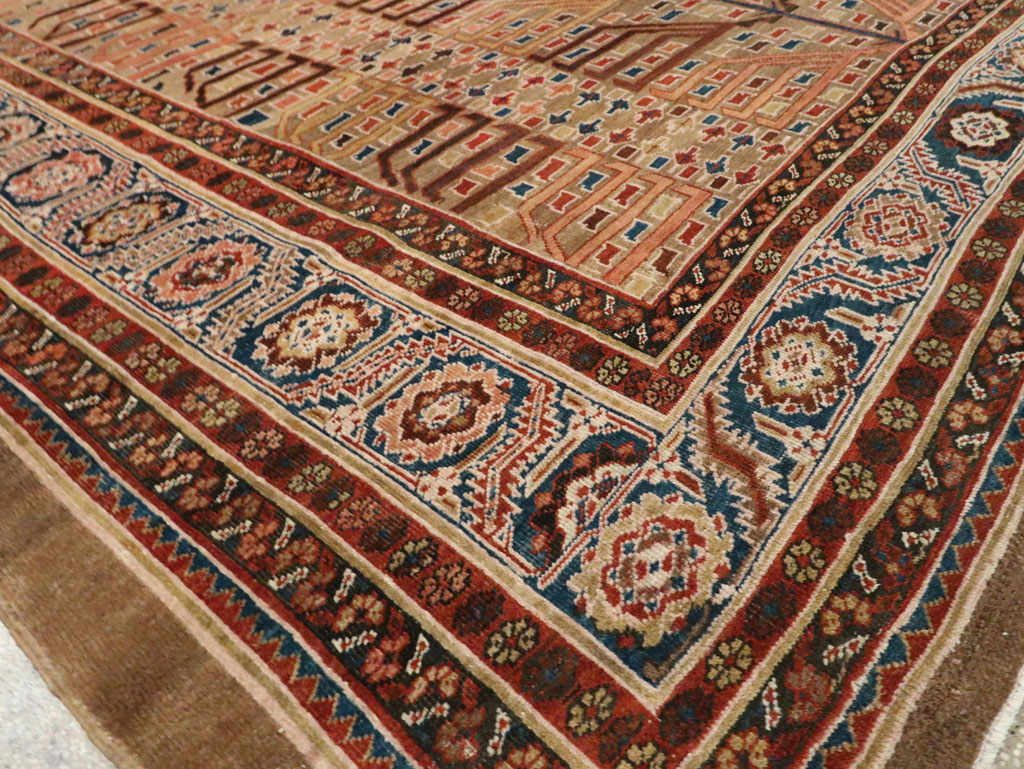 Antique Persian Bakshaish Carpet, No.29131 - Staging