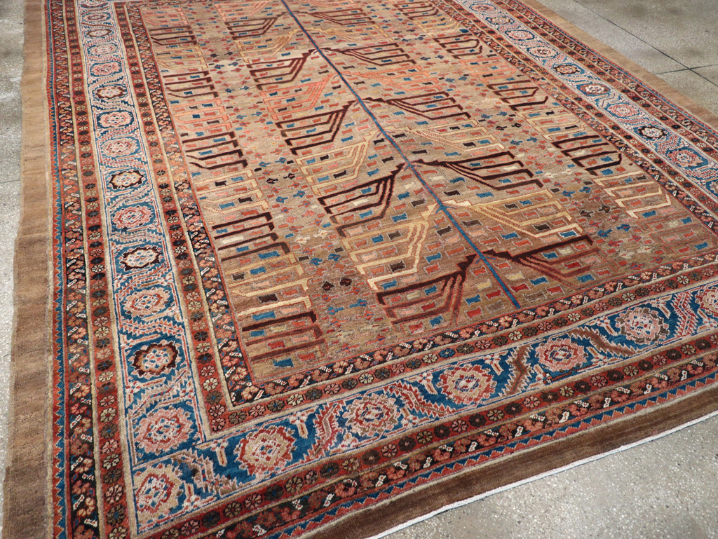 Antique Persian Bakshaish Carpet, No.29131 - Staging