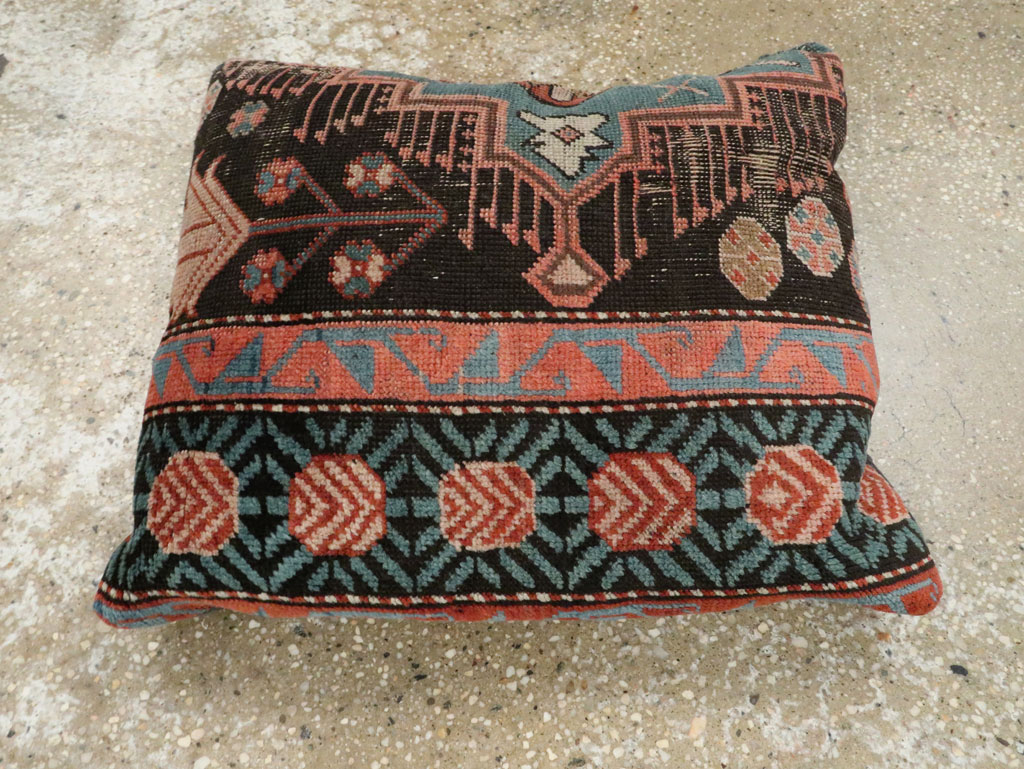 Antique Caucasian Kazak Pillow, No.29137 - Staging