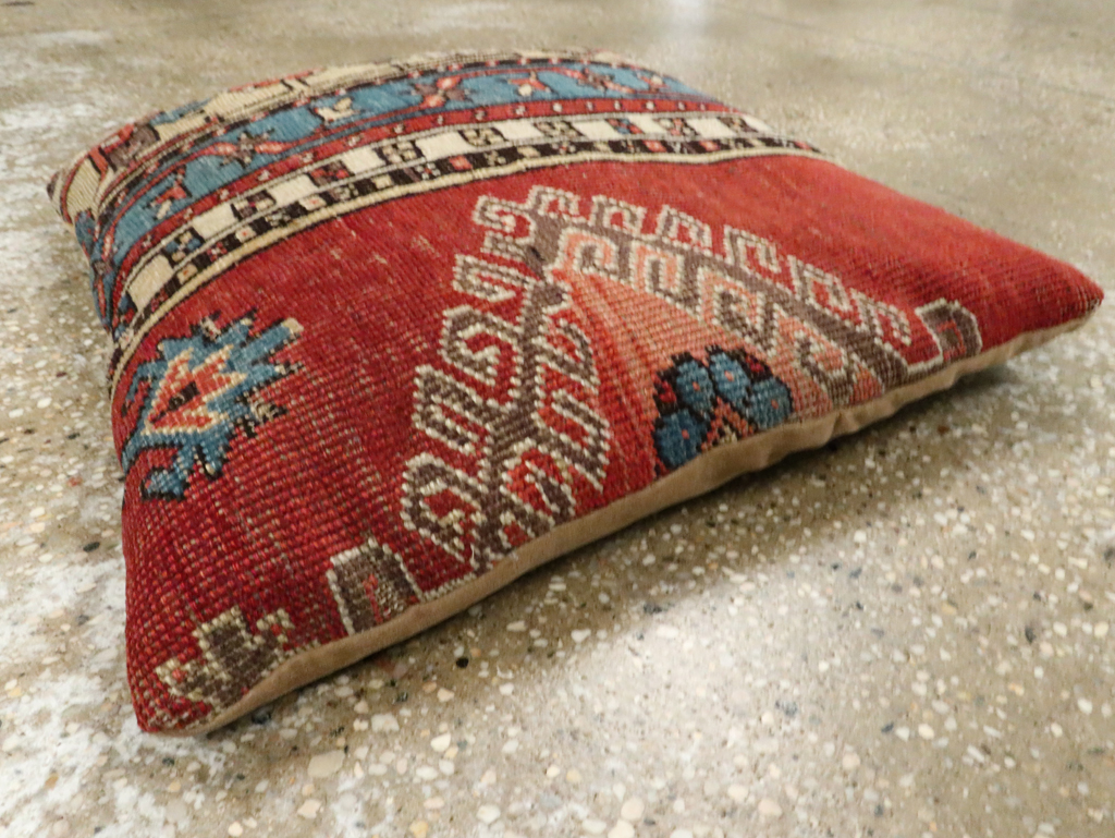 Antique Persian Bakshaish Pillow, No.29138 - Staging