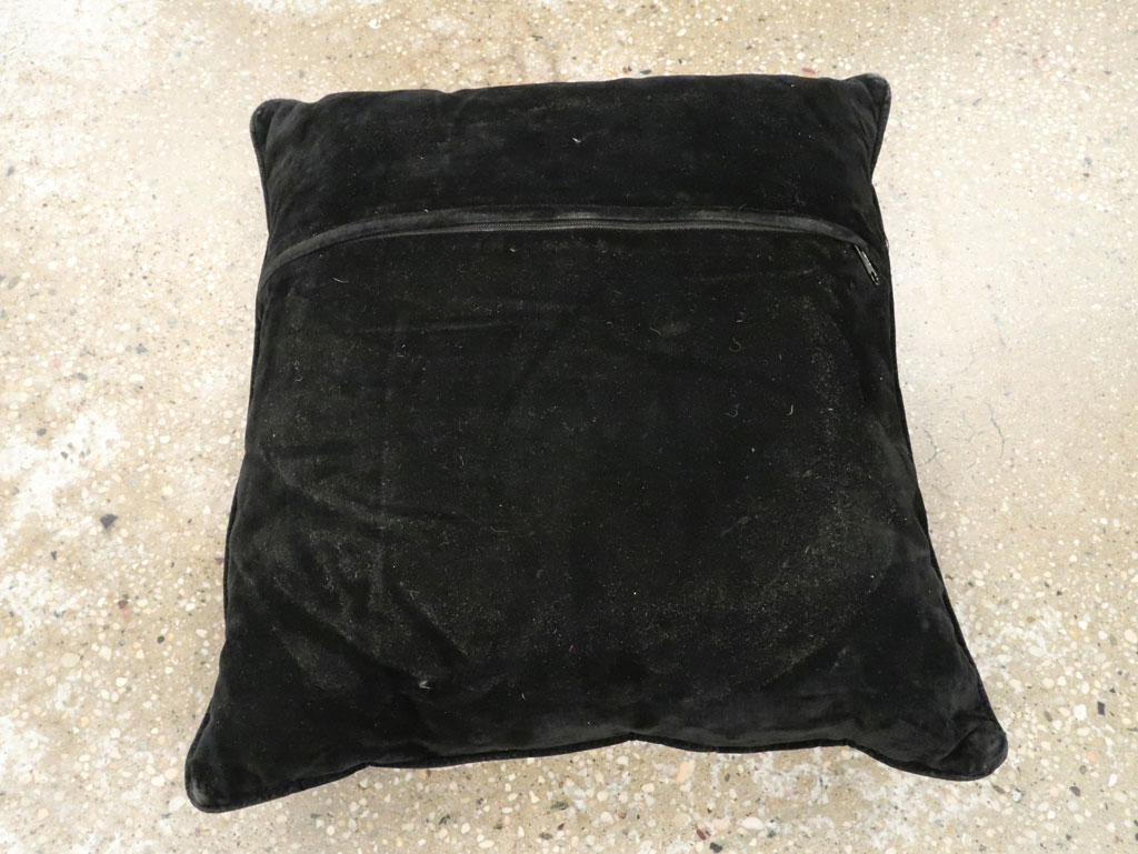 Antique Persian Serapi Square Pillow, No.29140 - Staging