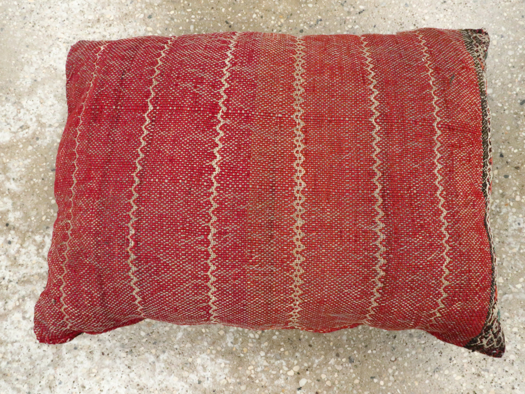 Vintage Persian Kilim Pillow, No.29143 - Staging
