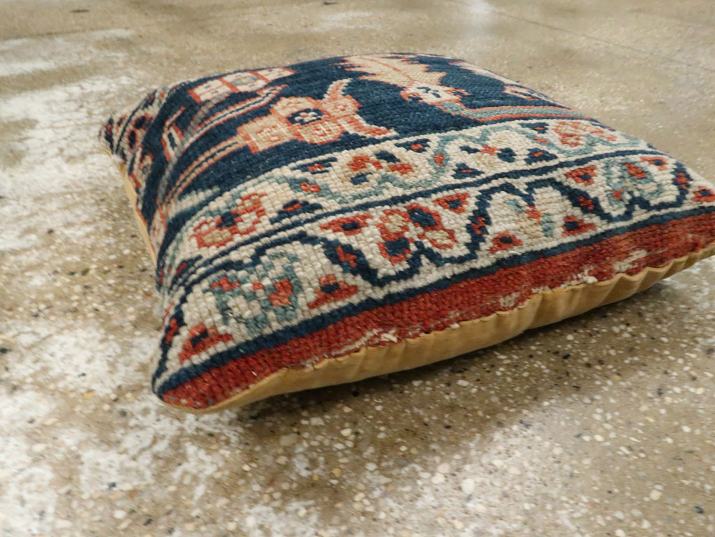 Antique Persian Mahal Square Pillow, No.29144 - Staging
