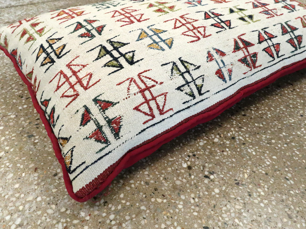 Vintage Persian Kurdish Pillow, No.29148 - Staging