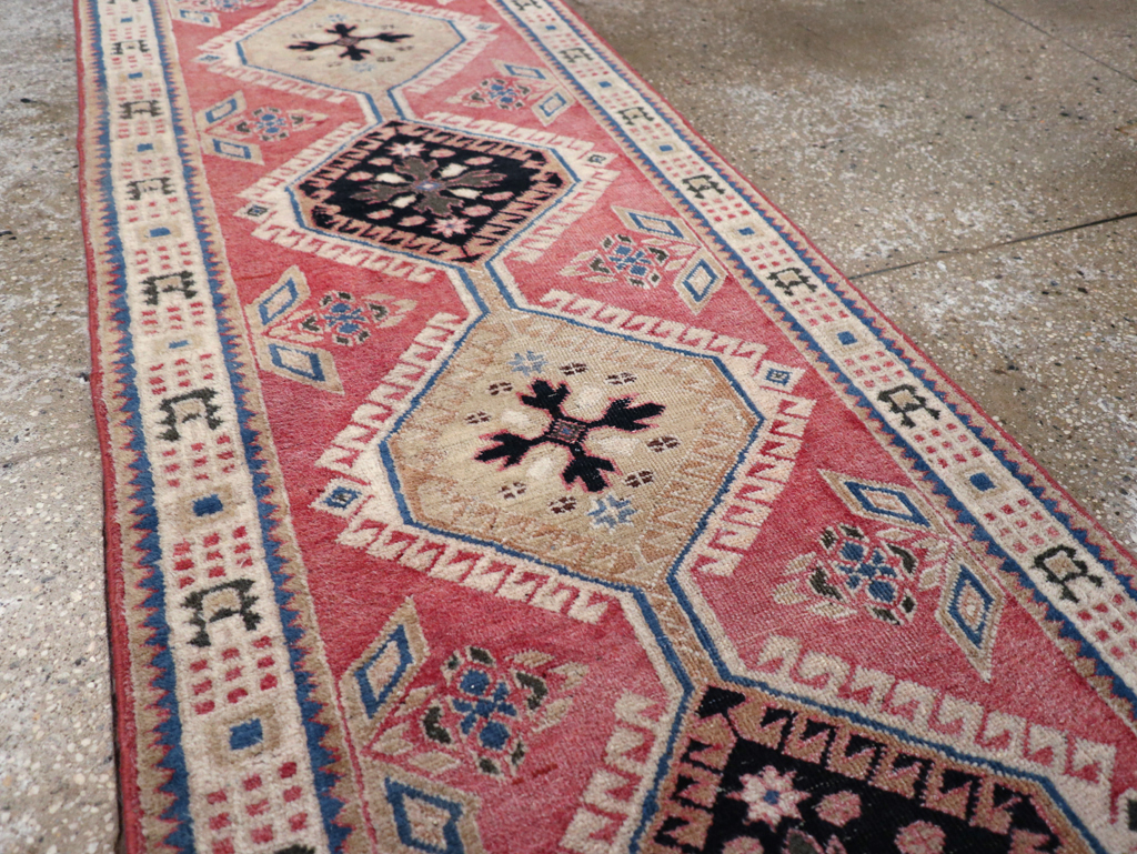 Vintage Persian Serab Runner, No.29153 - Staging