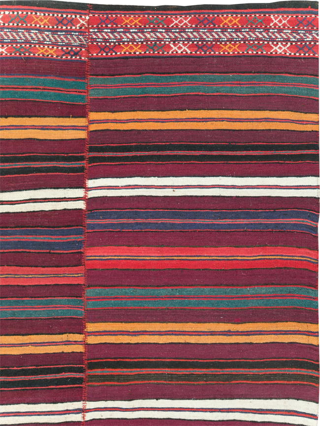 Vintage Persian Flatweave, No.29162 - Staging