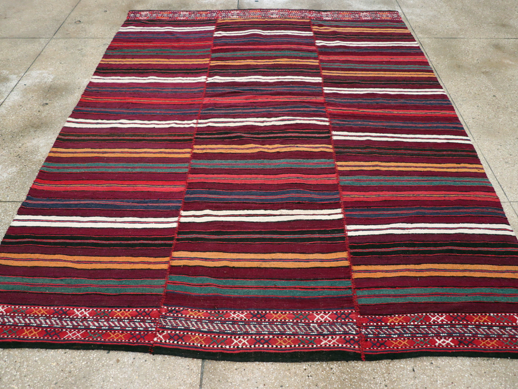 Vintage Persian Flatweave, No.29162 - Staging