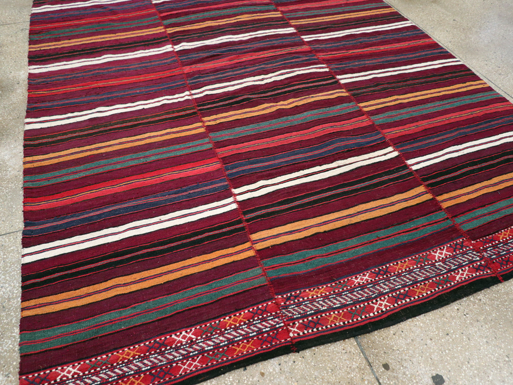 Vintage Persian Flatweave, No.29162 - Staging