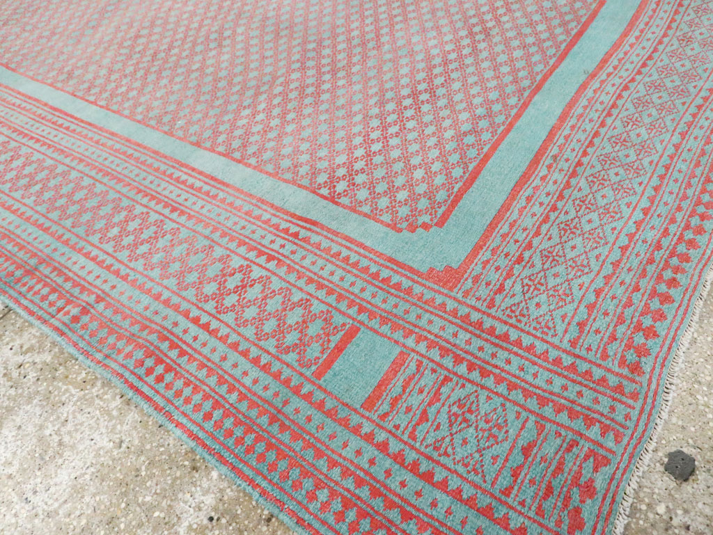 Vintage Persian Flatweave Kilim Accent Carpet, No.29163 - Staging