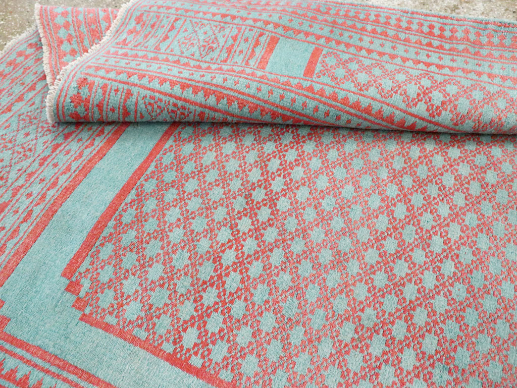 Vintage Persian Flatweave Kilim Accent Carpet, No.29163 - Staging