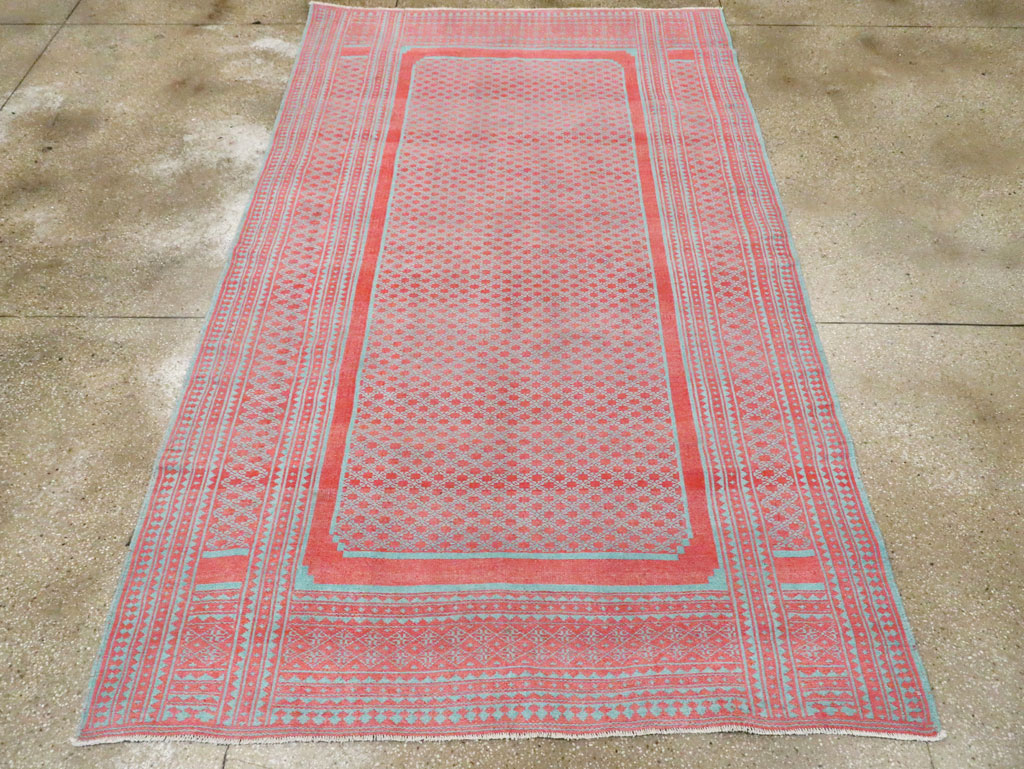 Vintage Persian Flatweave Kilim Accent Carpet, No.29163 - Staging
