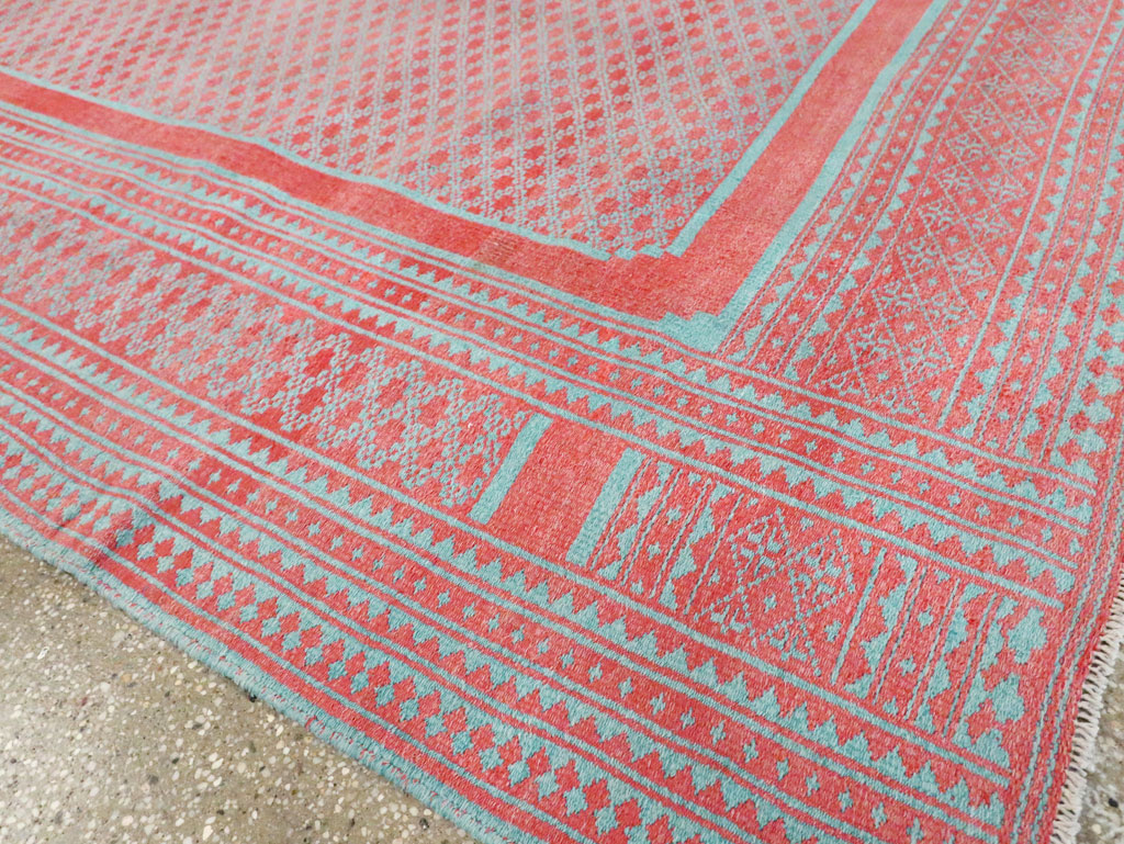 Vintage Persian Flatweave Kilim Accent Carpet, No.29163 - Staging