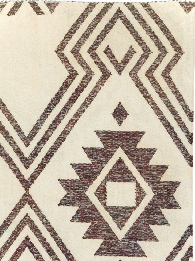Contemporary Handmade Turkish Flatweave Kilim, No.29164 - Staging