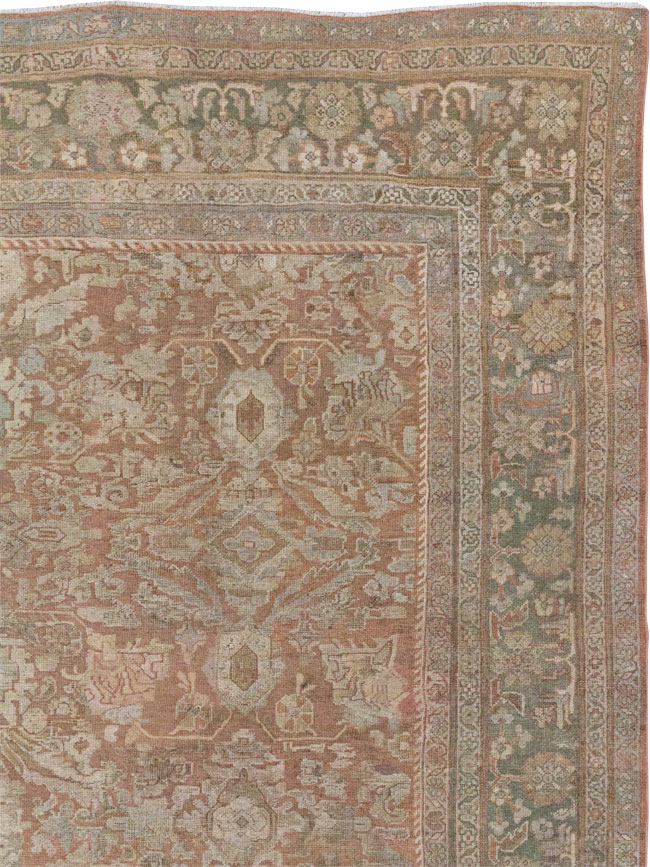 Vintage Persian Mahal Room Size Carpet, No.29190 - Staging