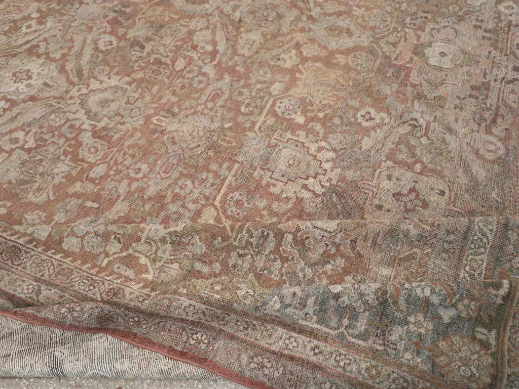 Vintage Persian Mahal Room Size Carpet, No.29190 - Staging