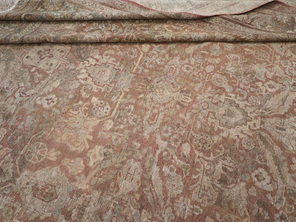 Vintage Persian Mahal Room Size Carpet, No.29190 - Staging