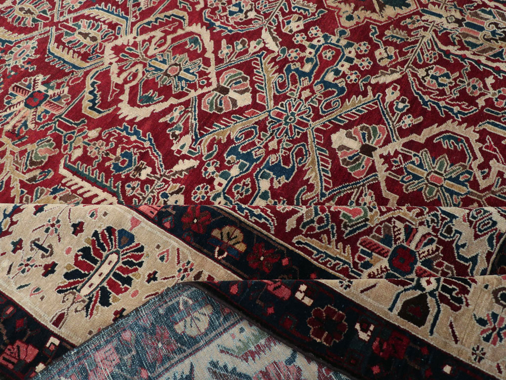 Vintage Persian Bakhtiari Tribal Room Size Carpet, No.29197 - Staging