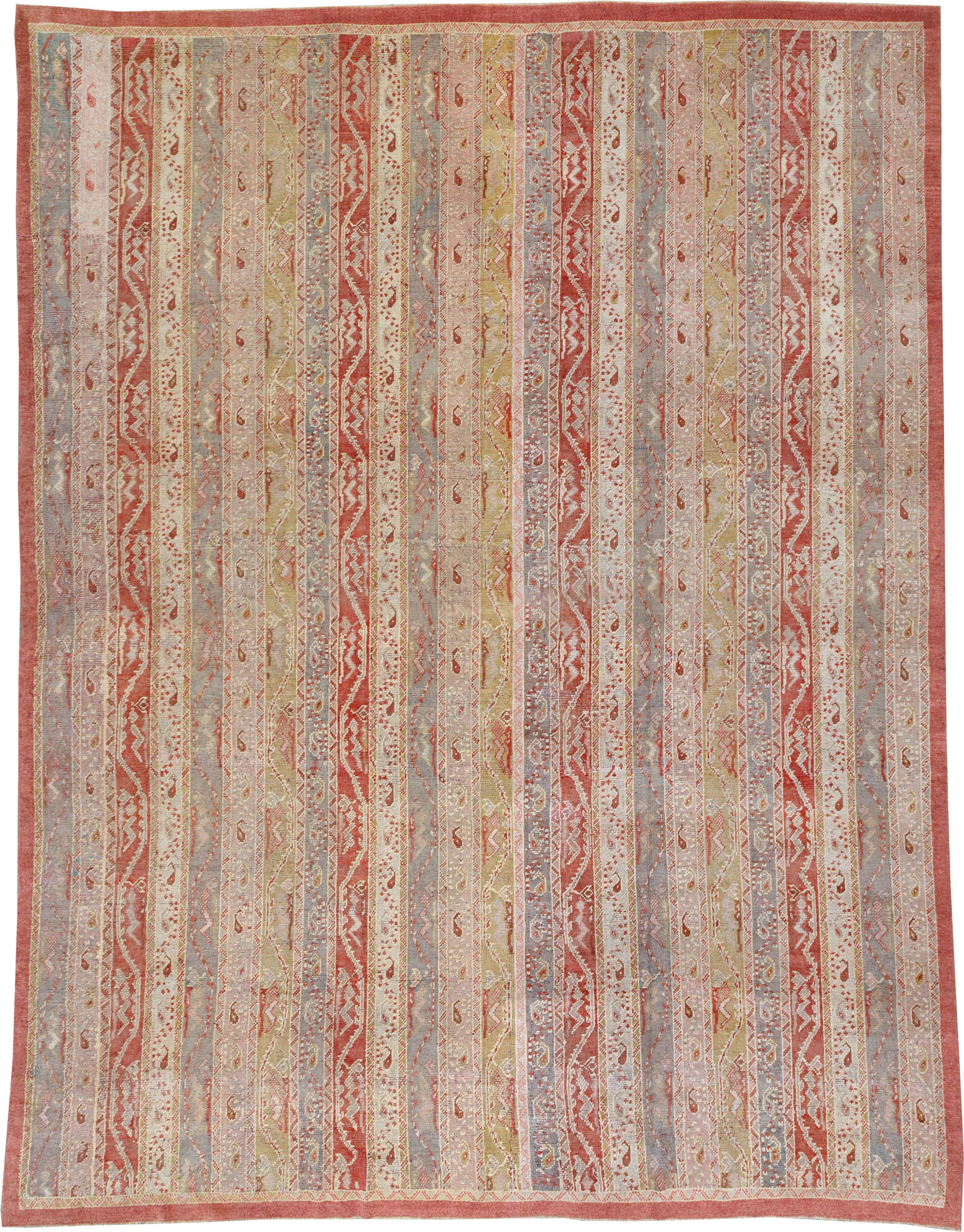 Antique Turkish Oushak Oversize Carpet, No.29198 - Staging