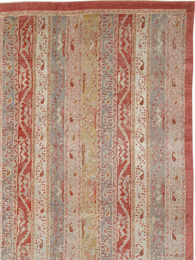 Antique Turkish Oushak Oversize Carpet, No.29198 - Staging