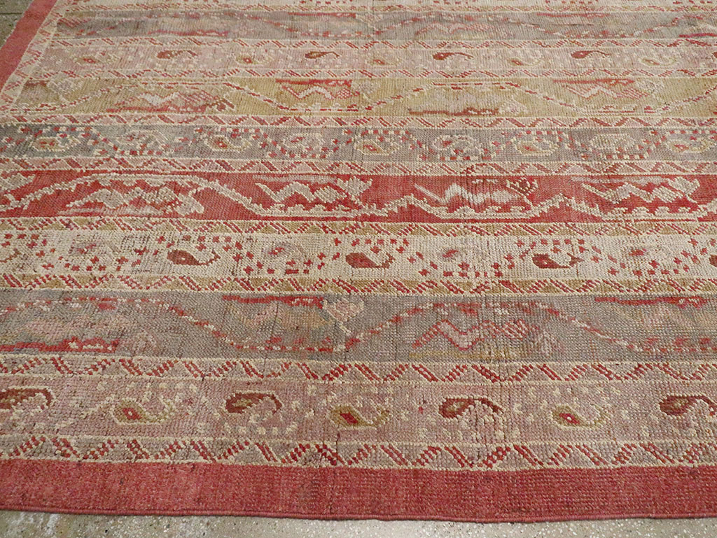 Antique Turkish Oushak Oversize Carpet, No.29198 - Staging