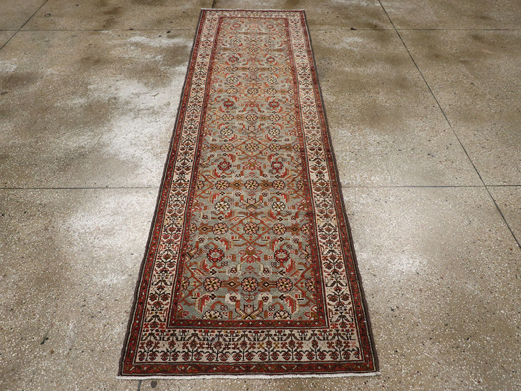 Antique Persian Malayer Runner, No.29201 - Staging
