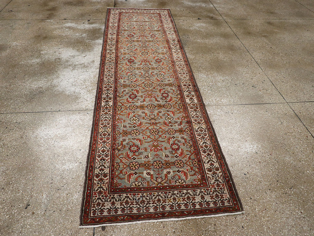 Antique Persian Malayer Runner, No.29201 - Staging