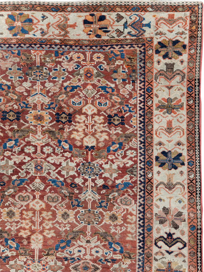 Antique Persian Malayer Gallery Carpet, No.29203 - Staging