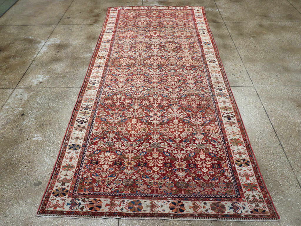 Antique Persian Malayer Gallery Carpet, No.29203 - Staging