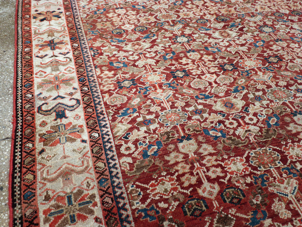 Antique Persian Malayer Gallery Carpet, No.29203 - Staging