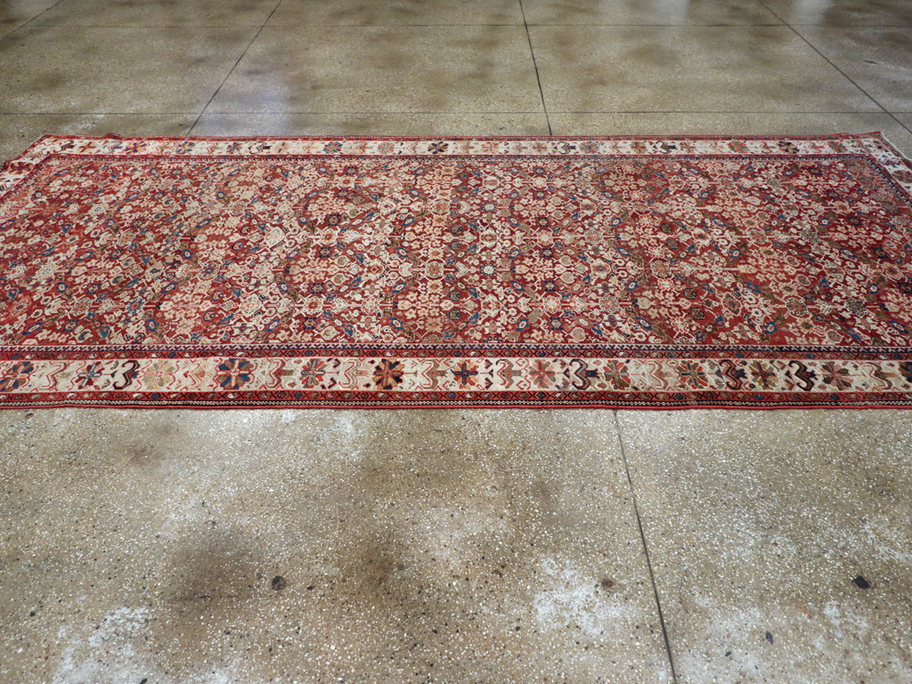 Antique Persian Malayer Gallery Carpet, No.29203 - Staging