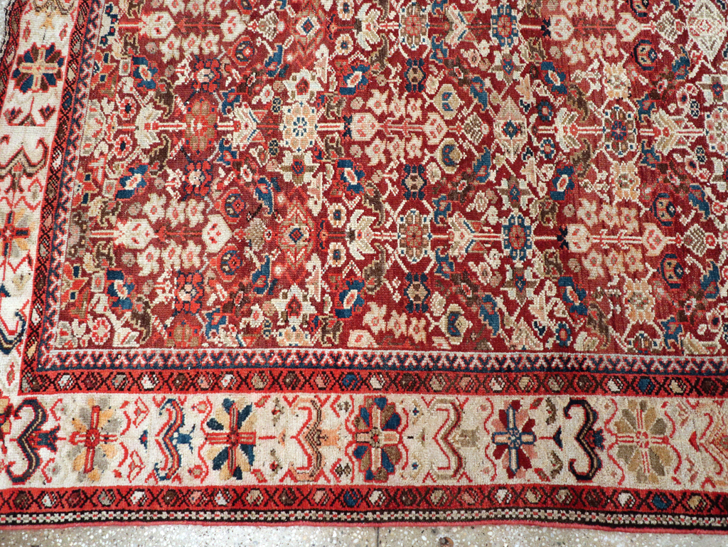 Antique Persian Malayer Gallery Carpet, No.29203 - Staging