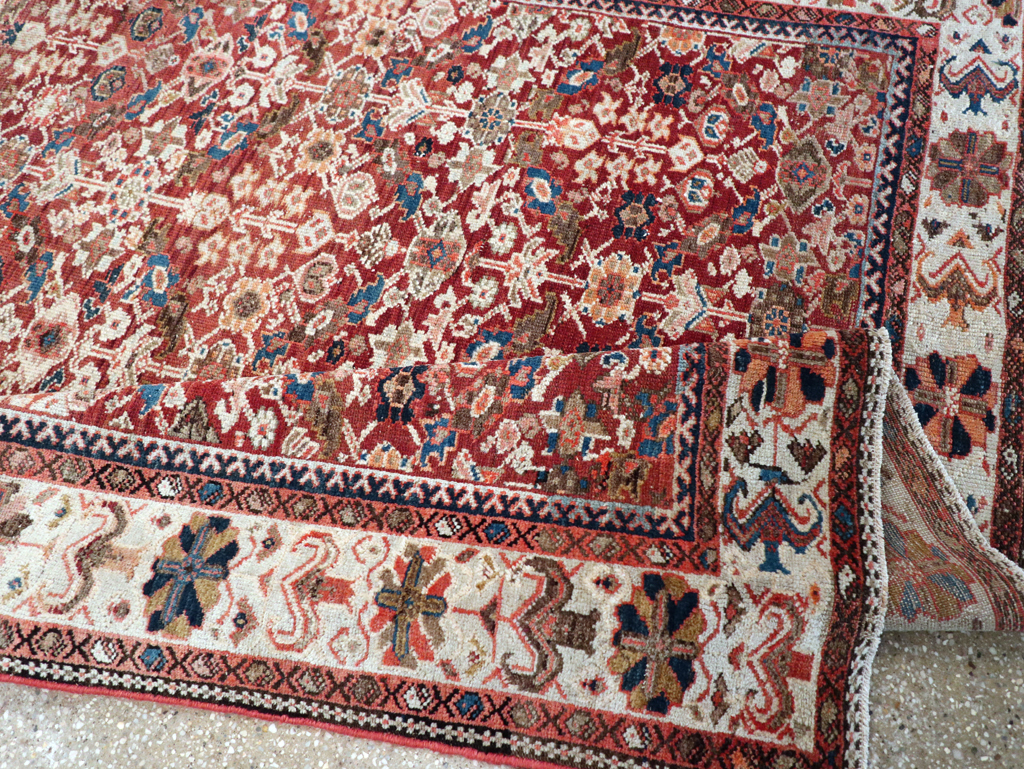 Antique Persian Malayer Gallery Carpet, No.29203 - Staging