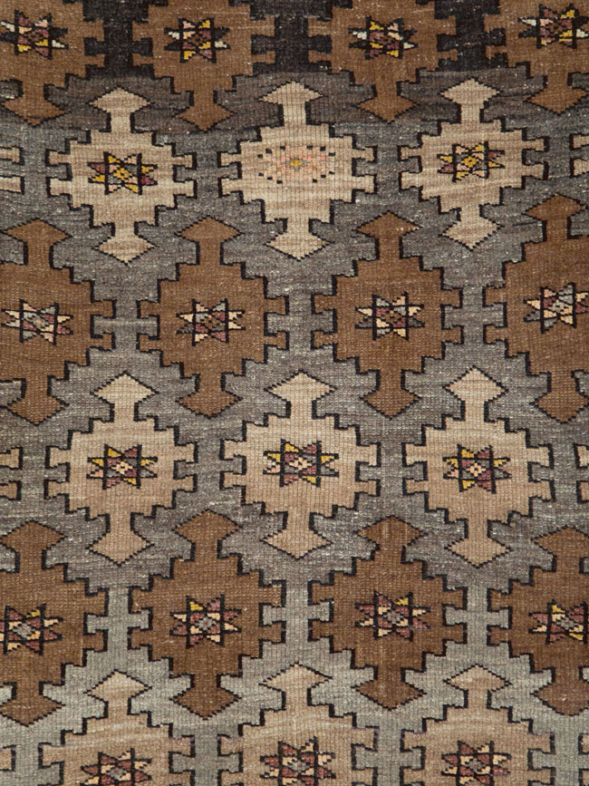 Vintage Turkish Anatolian Wide Gallery Runner, No.29223 - Staging