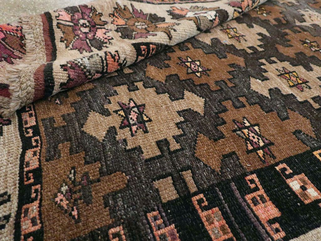 Vintage Turkish Anatolian Wide Gallery Runner, No.29223 - Staging